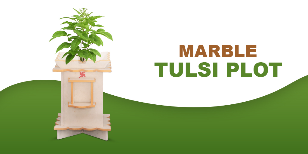 Marble Tulsi Pot: A Timeless Blend of Nature & Elegance Image